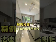 ফাদিওর স্টেইনলেস স্টীল ইউ আকৃতির রান্নাঘর ক্যাবিনেট