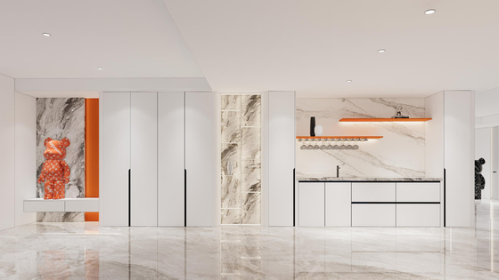Custom Orange And Hanyu White Basement Storage Solution Stainless Steel