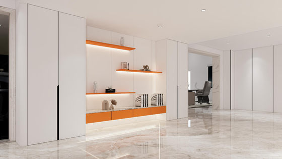 Custom Orange And Hanyu White Basement Storage Solution Stainless Steel