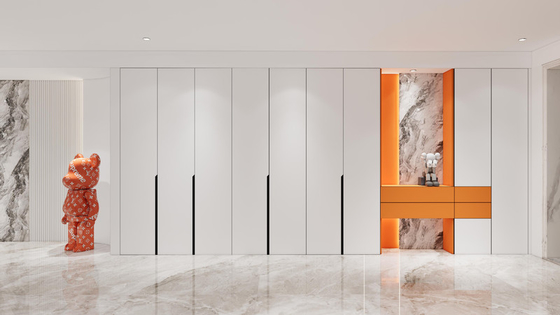 Custom Orange And Hanyu White Basement Storage Solution Stainless Steel
