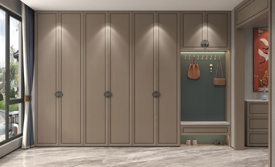 LED-Lit Entry Hall Cabinet Fitted Hallway Cupboards Luxurious
