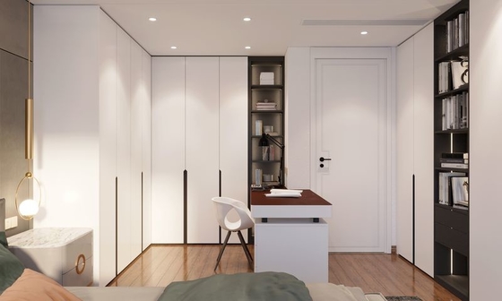Anti-Corrosion And Health-Safe Stainless Steel Kid'S Bedroom Wardrobe With Intergrated Desk