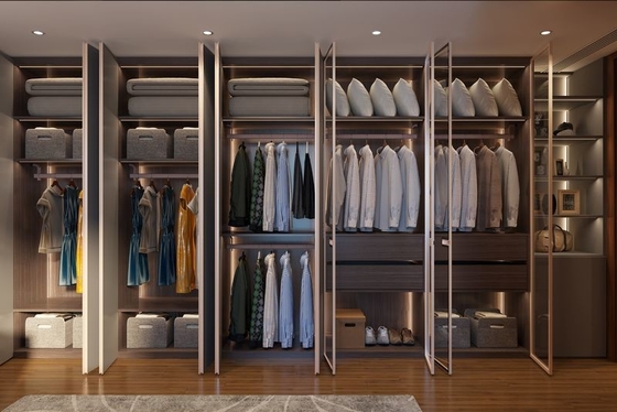 Modern Stainless Steel Modular Bedroom Wardrobe Sleek Design Durability And Customization